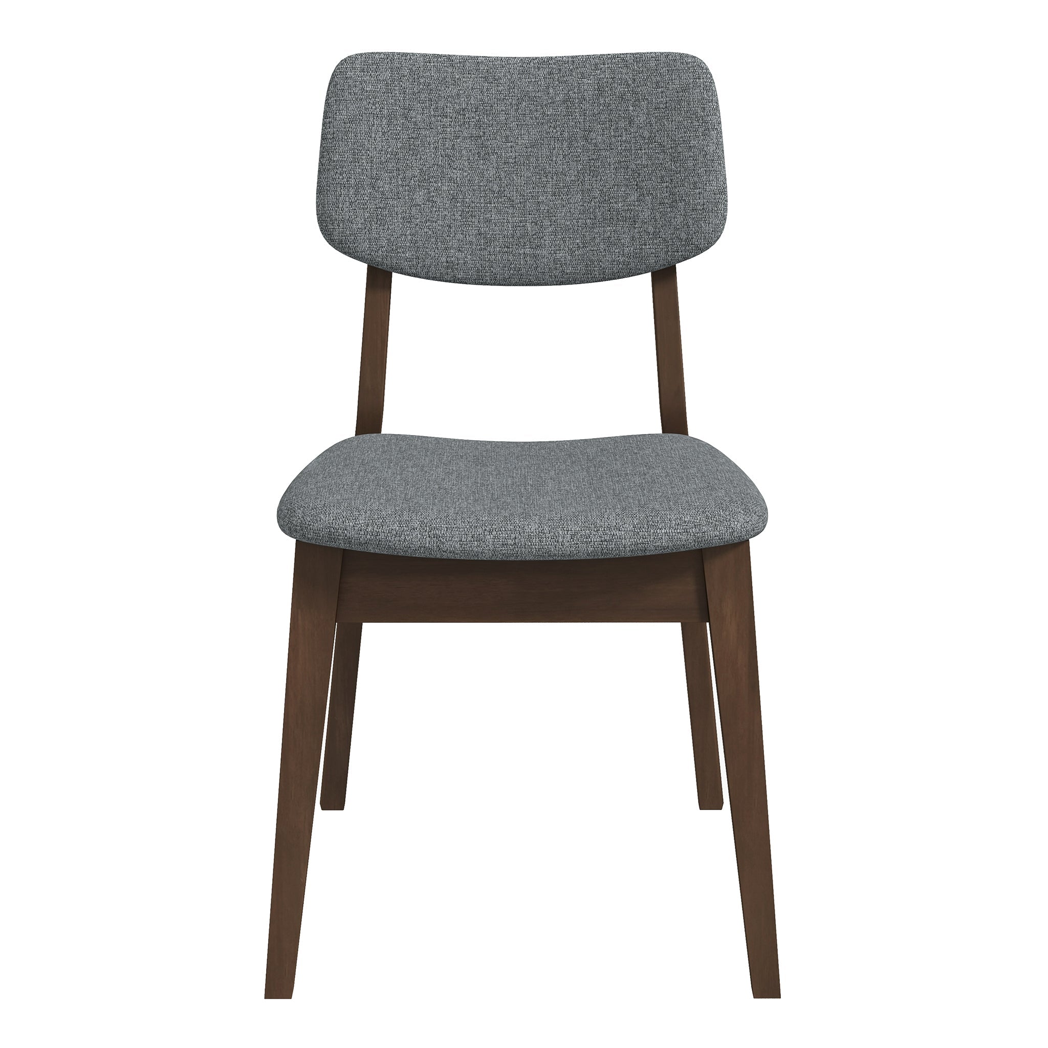 Carlos Dark Grey Velvet Mid-Century Modern Side Chairs