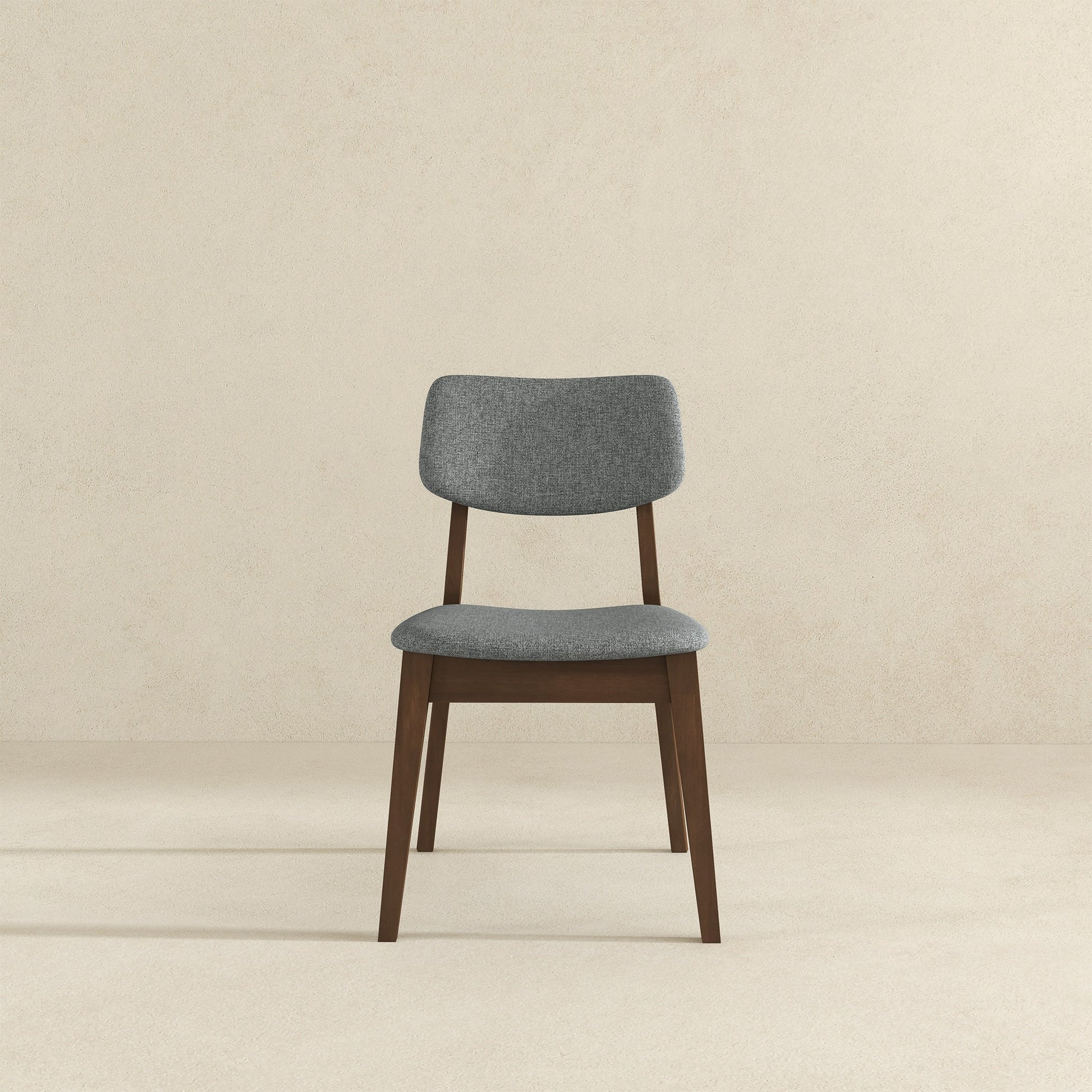 Carlos Dark Grey Velvet Mid-Century Modern Side Chairs