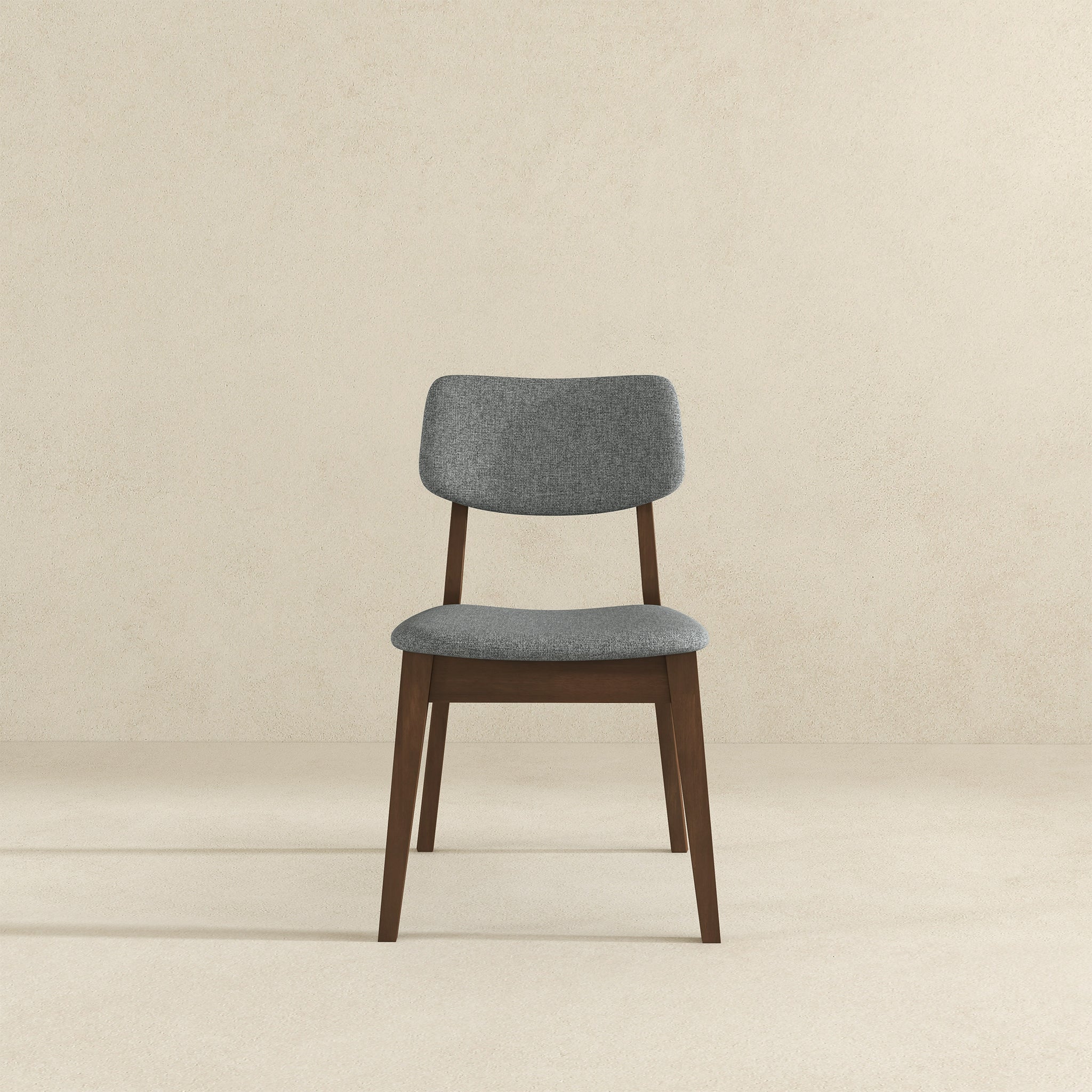 Carlos Dark Grey Velvet Mid-Century Modern Side Chairs