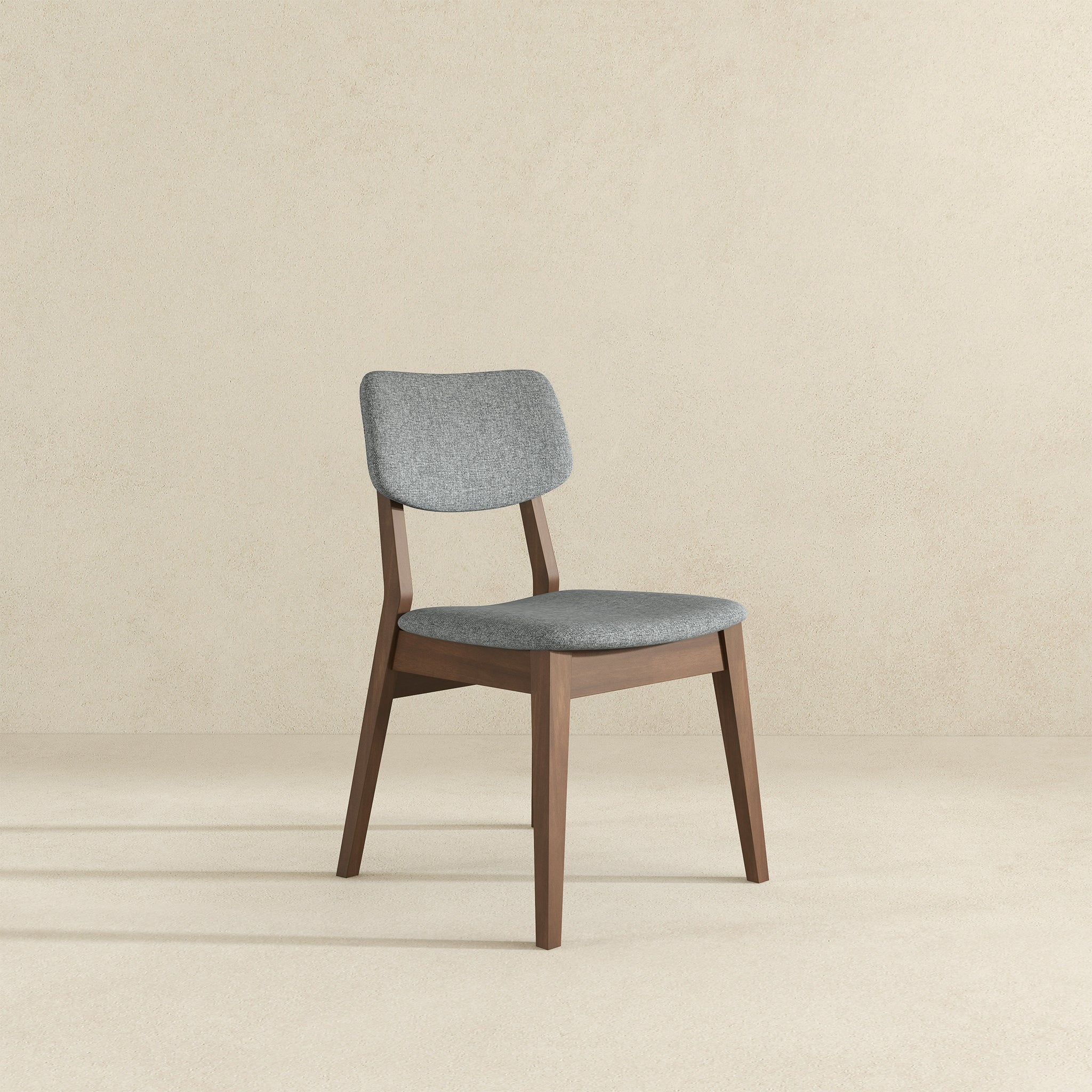 Carlos Dark Grey Velvet Mid-Century Modern Side Chairs