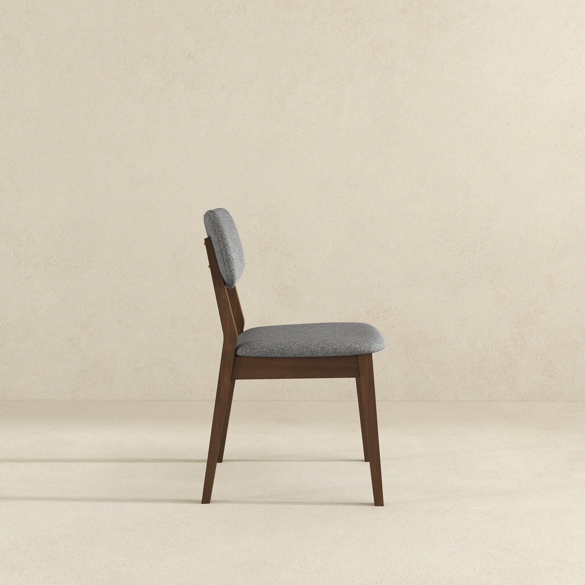 Carlos Dark Grey Velvet Mid-Century Modern Side Chairs