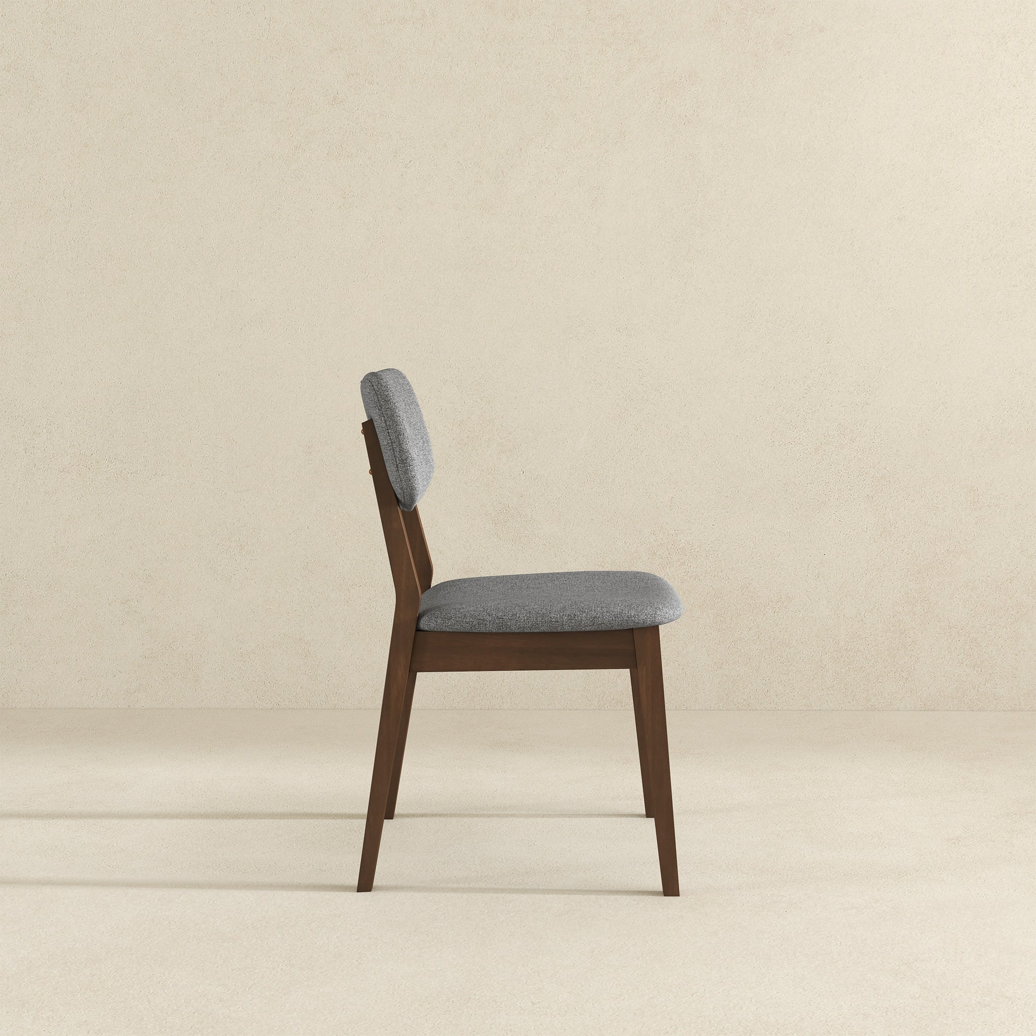 Carlos Dark Grey Velvet Mid-Century Modern Side Chairs