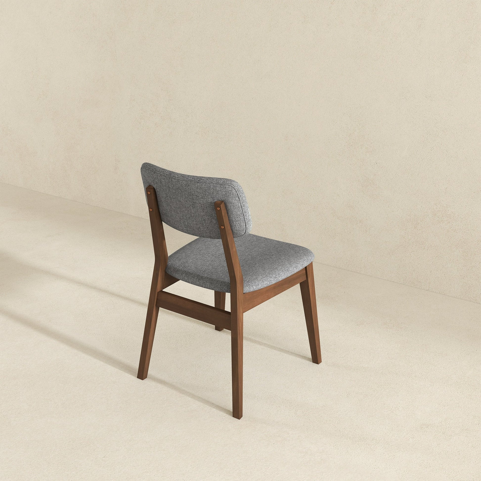 Carlos Dark Grey Velvet Mid-Century Modern Side Chairs