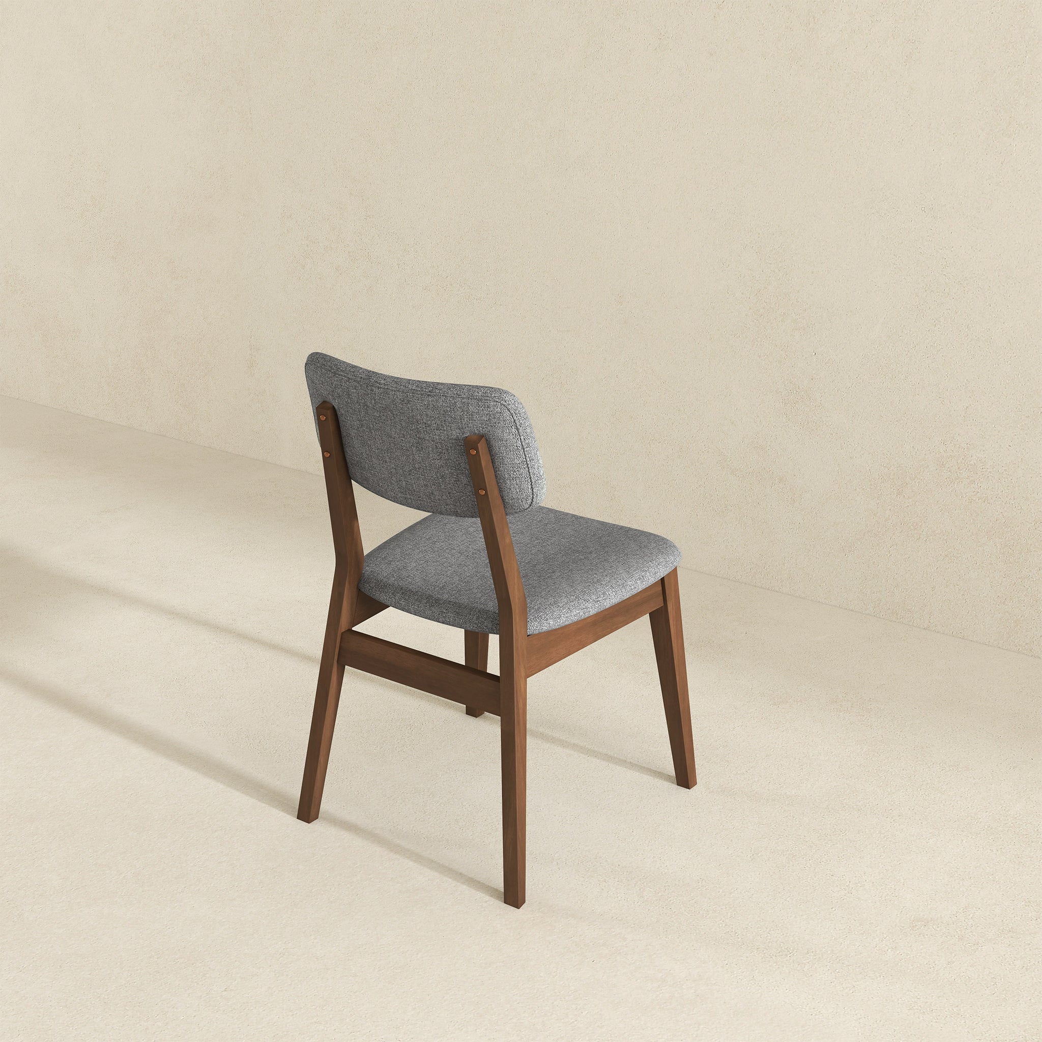 Carlos Dark Grey Velvet Mid-Century Modern Side Chairs
