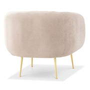 Channeled Rosa Pink Accent Chair by Urbia