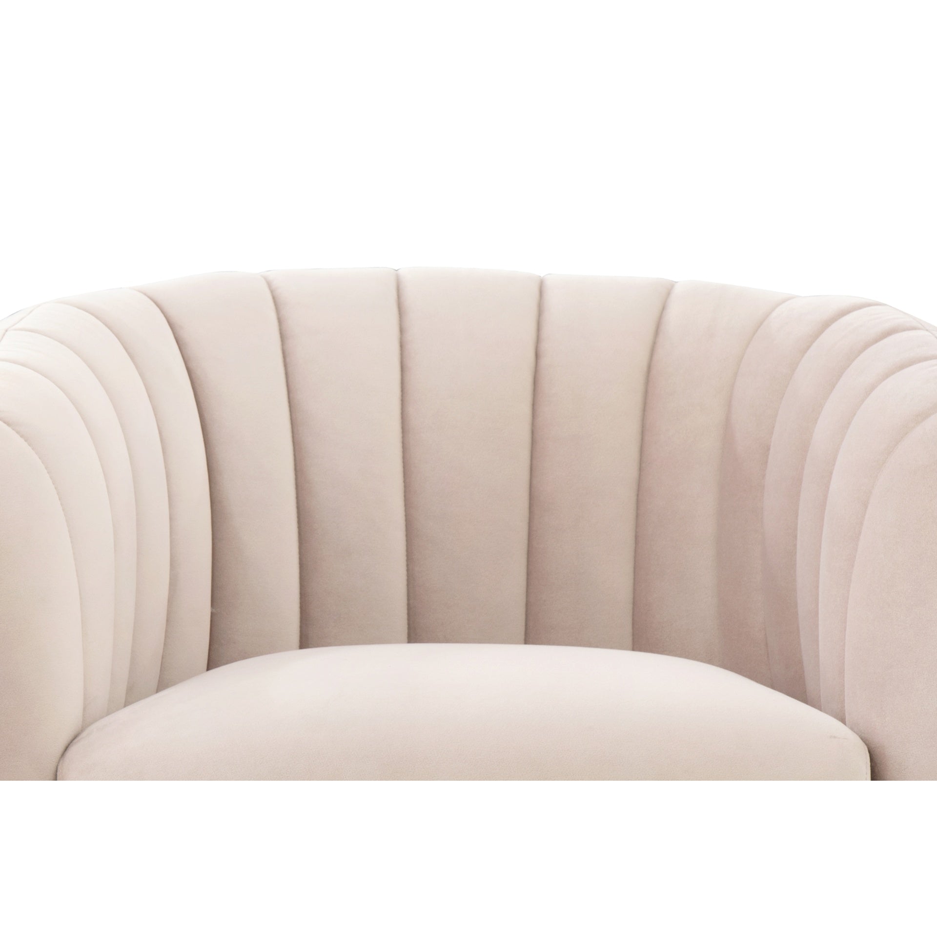 Channeled Rosa Pink Accent Chair by Urbia
