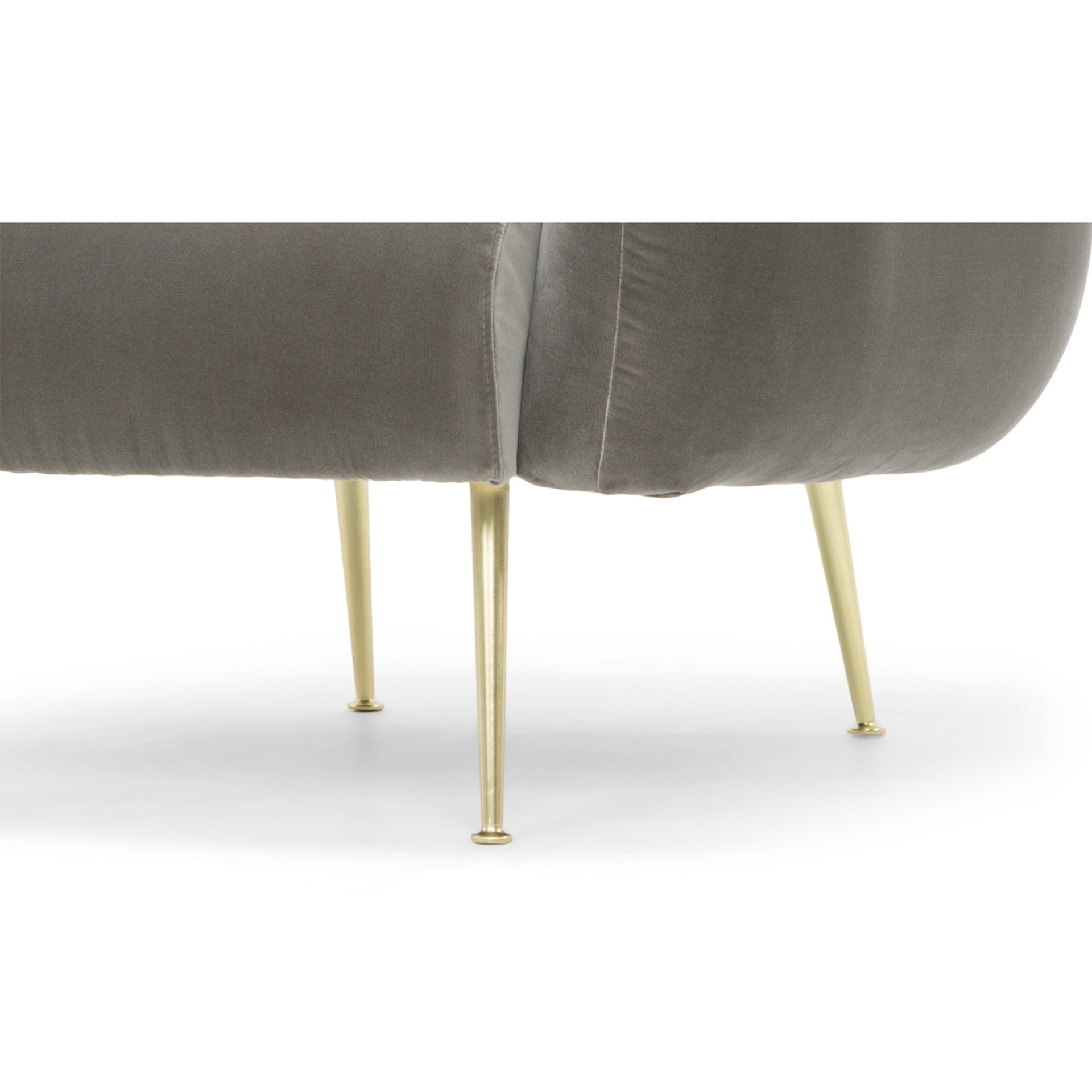 Channeled Mouse Grey Accent Chair by Urbia