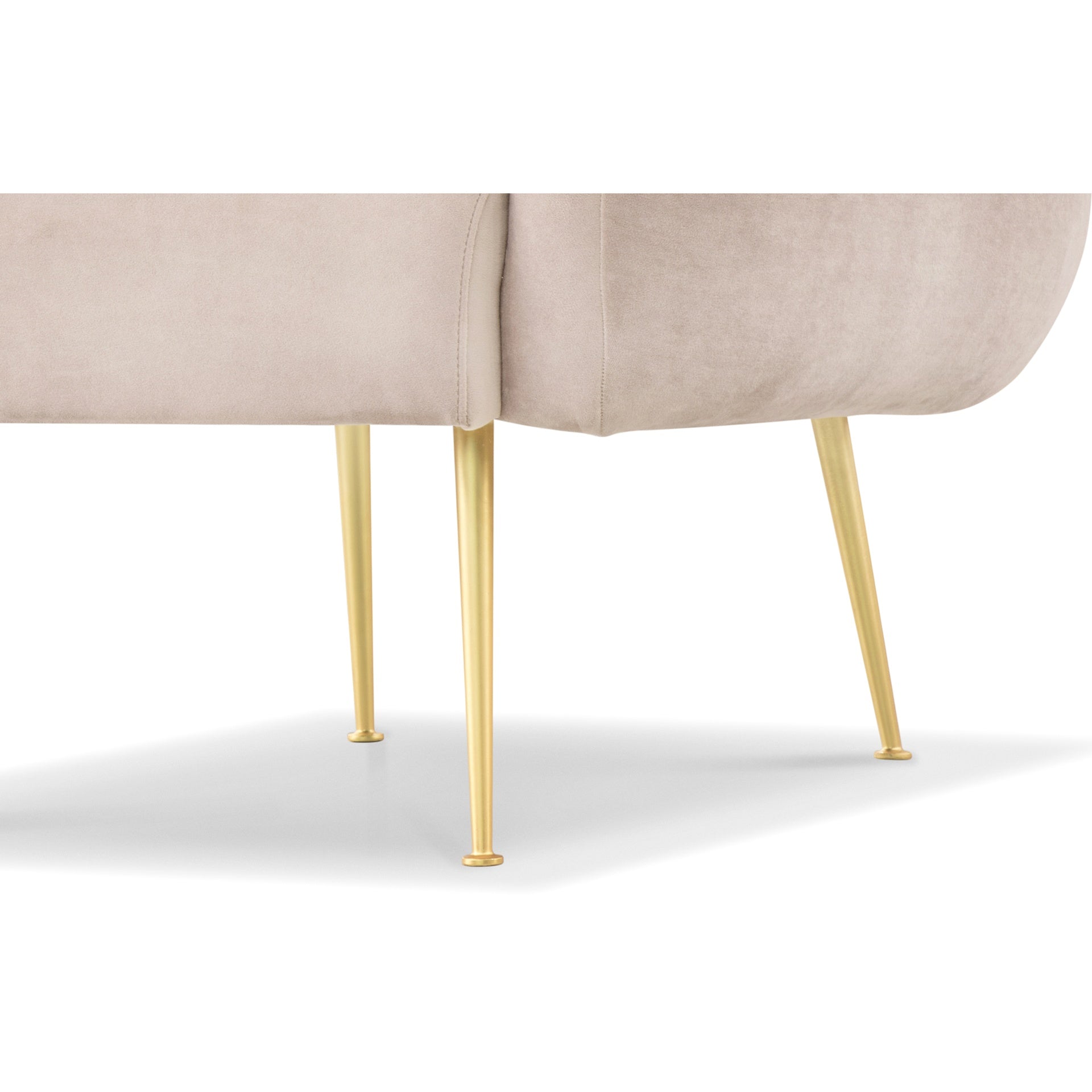 Channeled Rosa Pink Accent Chair by Urbia
