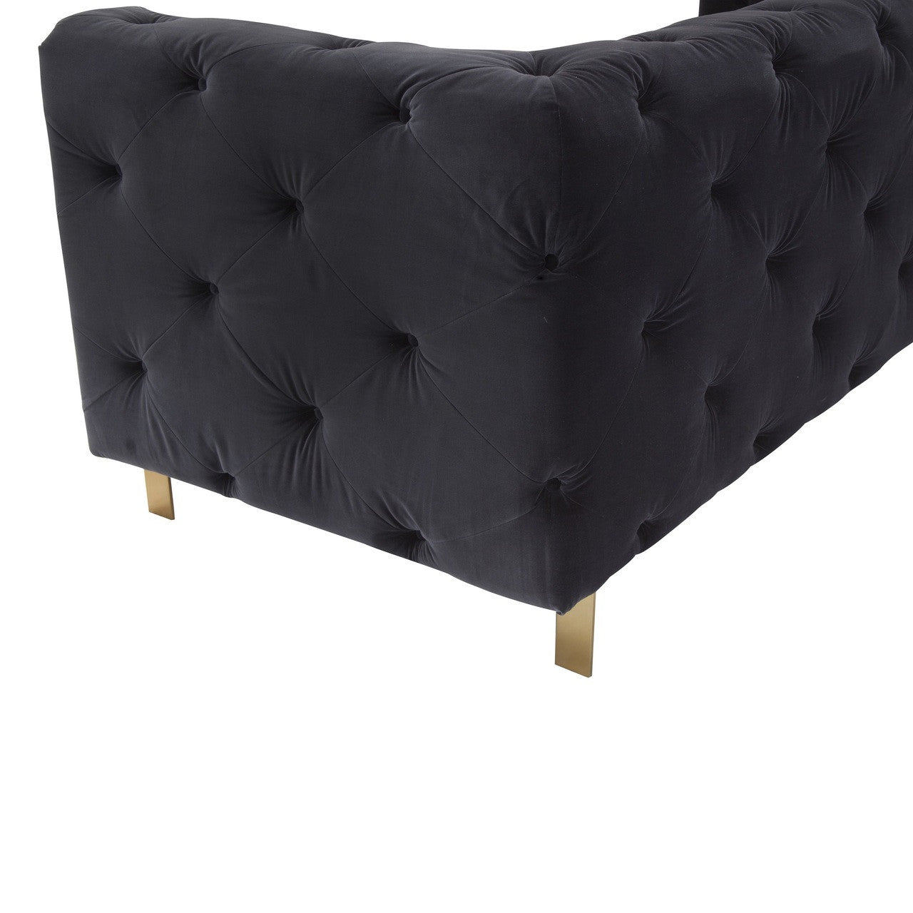 Kyrah Velvet Sofa with Metal Legs
