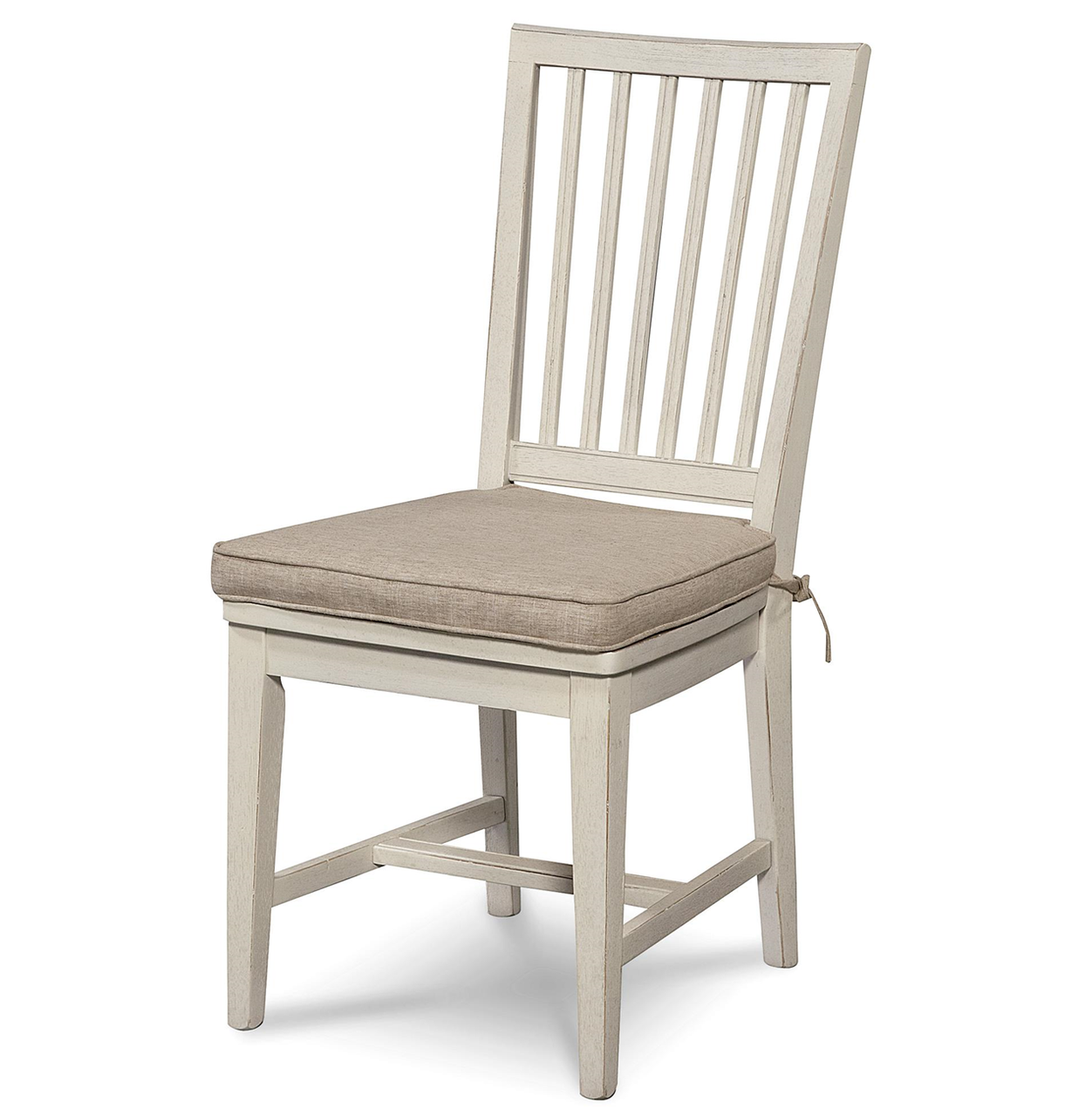 Coastal Beach White Oak Round Room Set chair