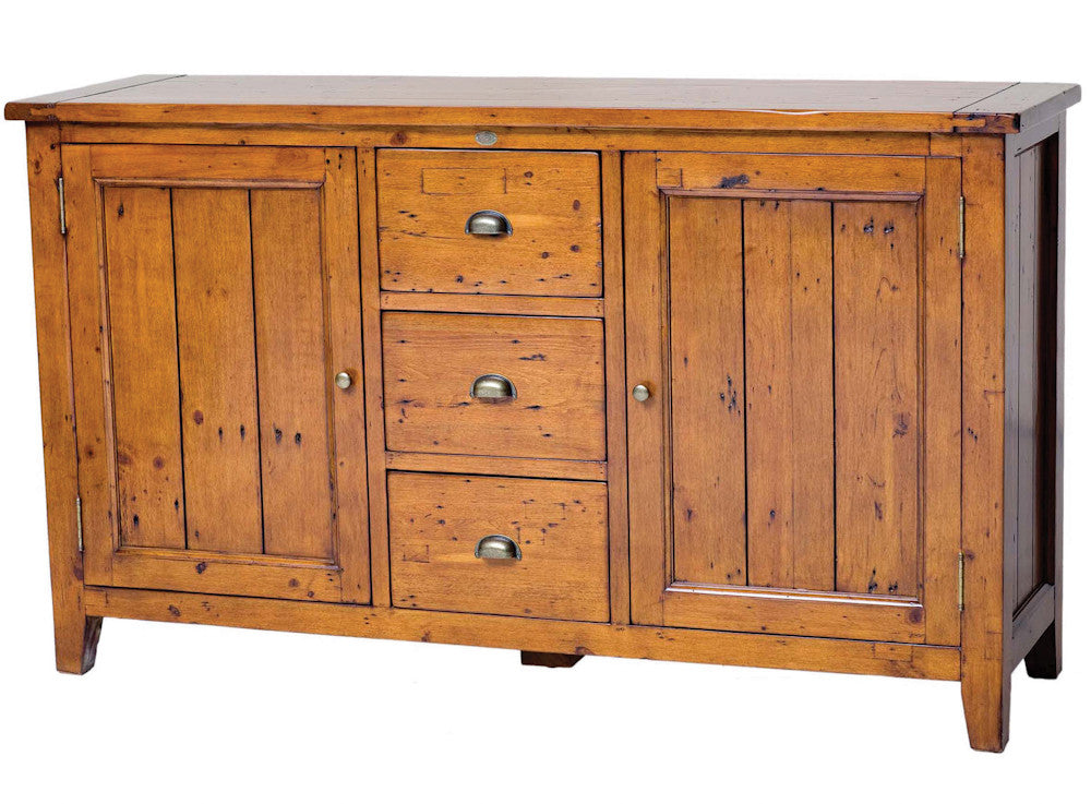 Coastal Solid Wood Buffet Sideboard