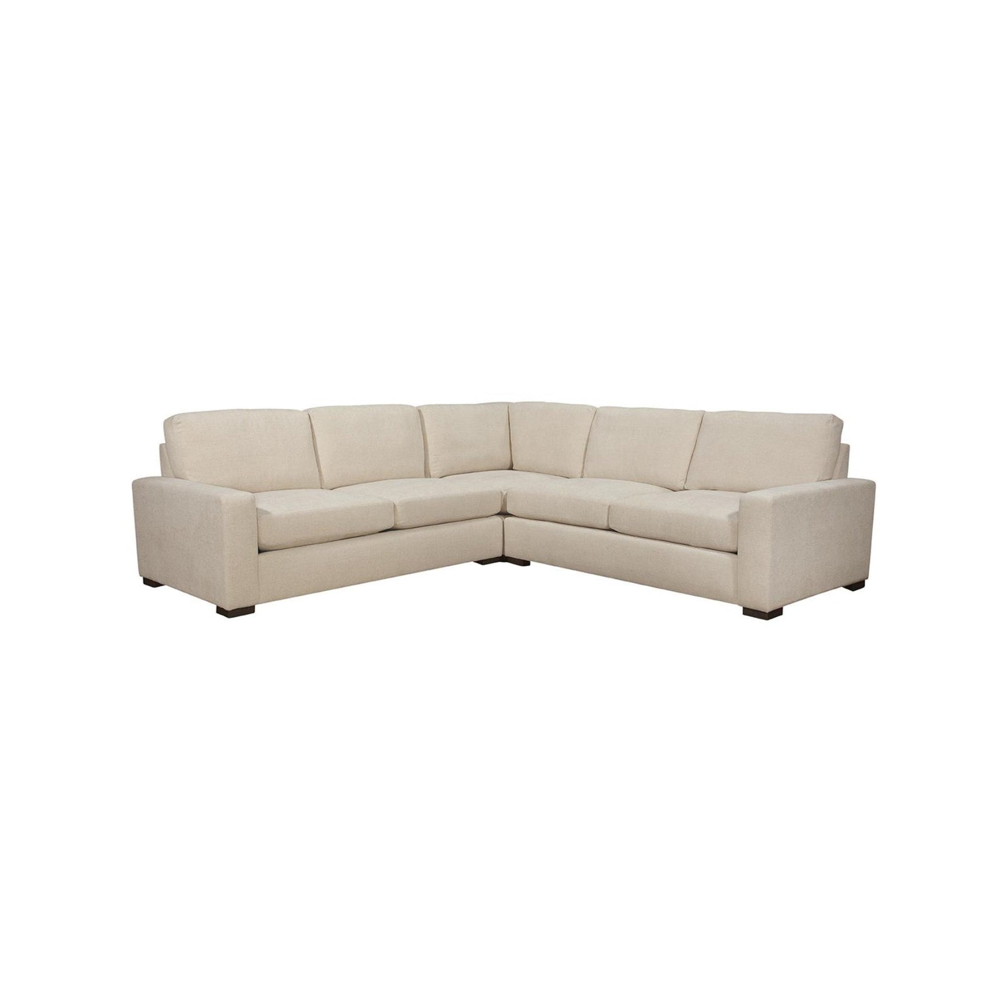 Cody Sectional 3pc RAF / LAF Loveseat / Corner Chair in Cumberland Cream