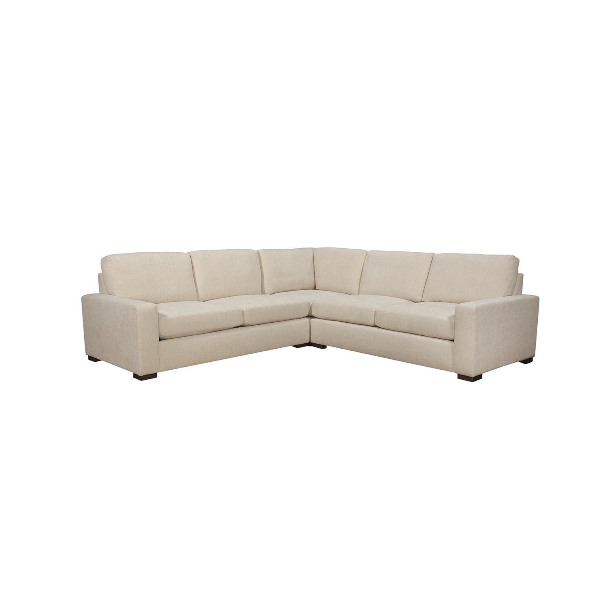 Cody Sectional 3pc RAF / LAF Loveseat / Corner Chair in Cumberland Cream