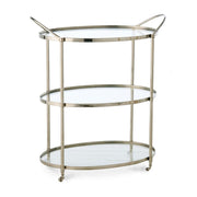 Connaught Polished Nickel Bar Cart