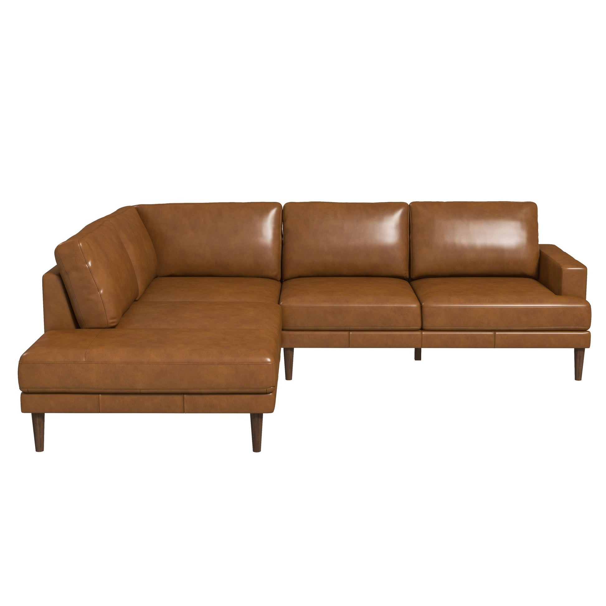 Corbin Luxurious Genuine Leather L-Shape Sectional Sofa