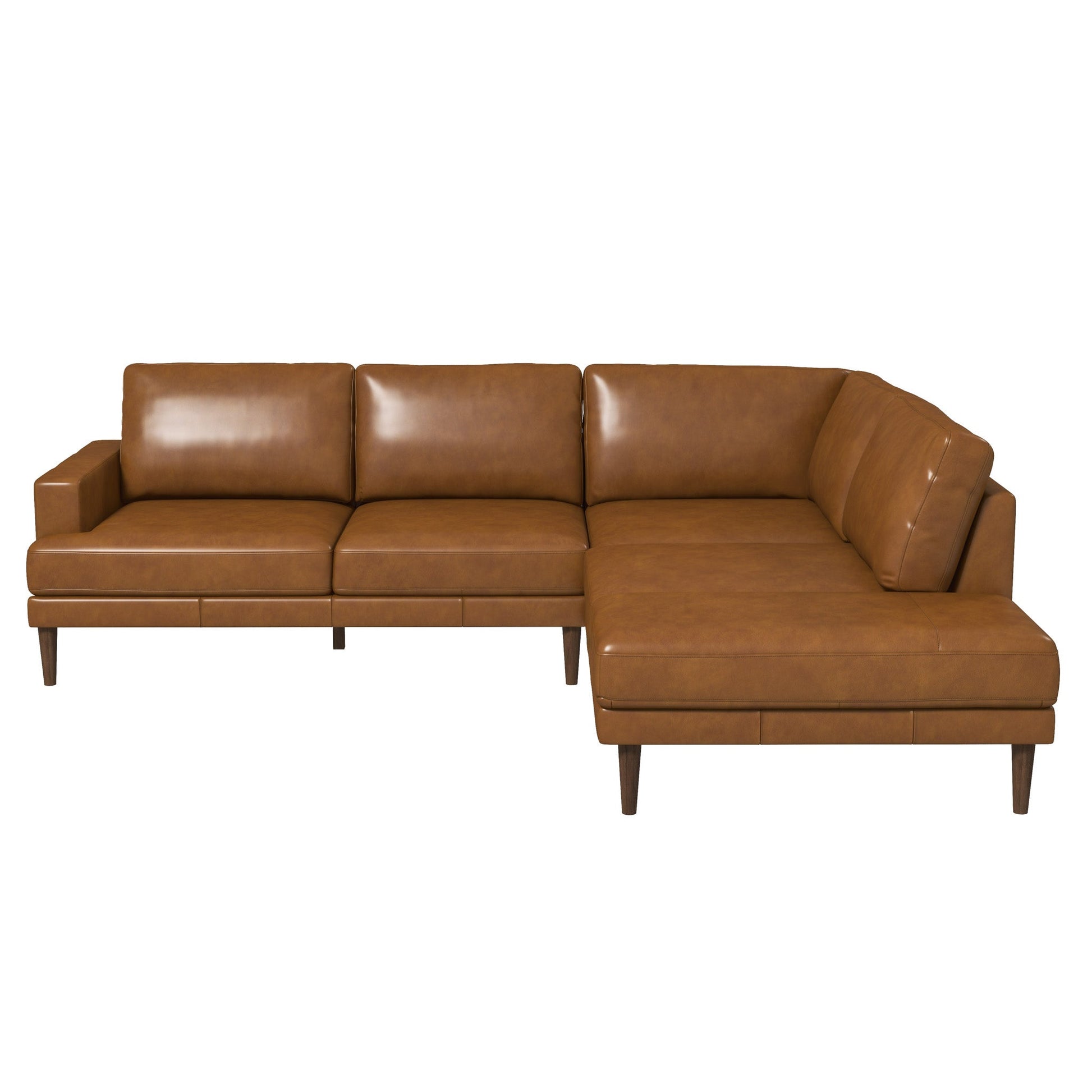 Corbin Luxurious Genuine Leather L-Shape Sectional Sofa