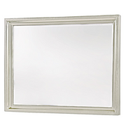 Country-Chic Maple Wood Dresser Mirror-White