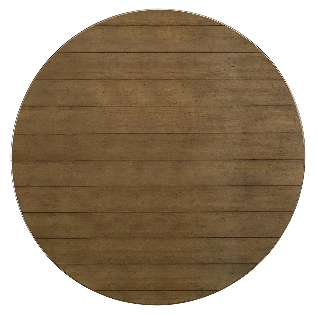 Country-Chic Maple Wood White Round Extension Pedestal Kitchen Table Top