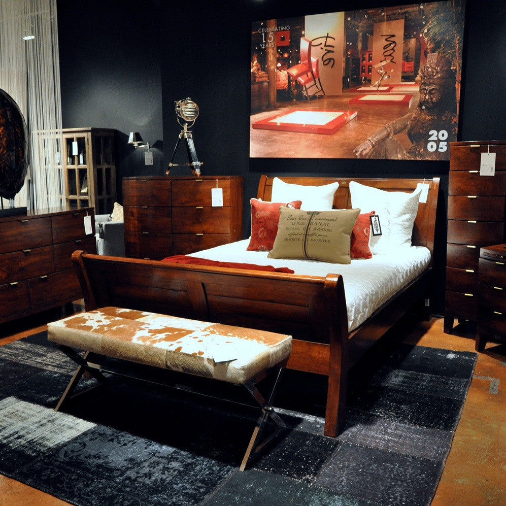 Remington Cow Hide Bench