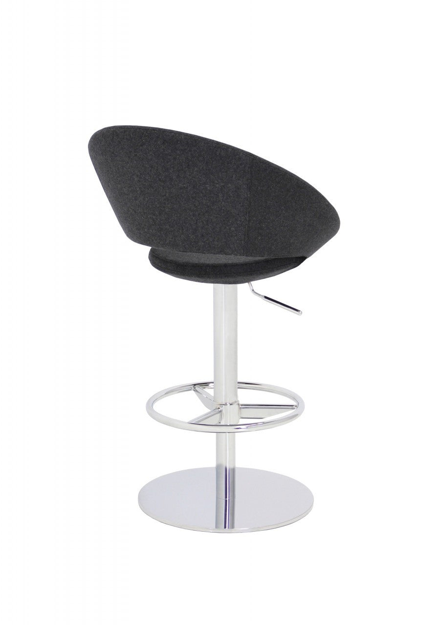 Crescent Swivel Bar Stool