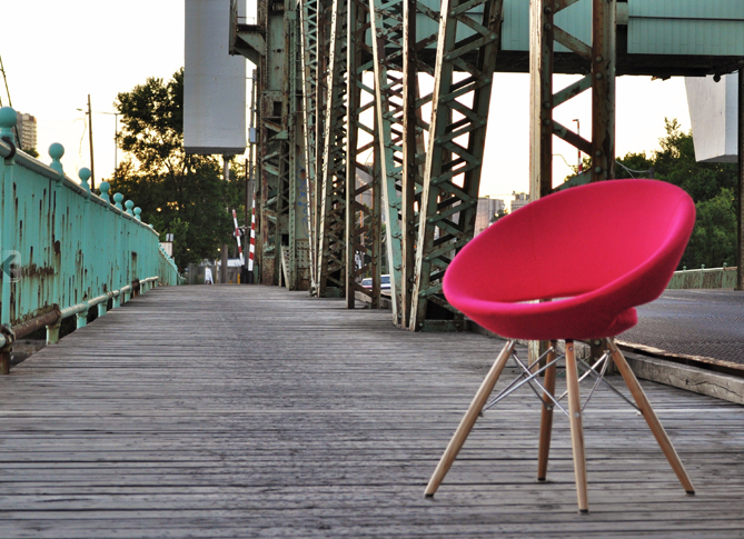 Crescent Wood Dining Chair