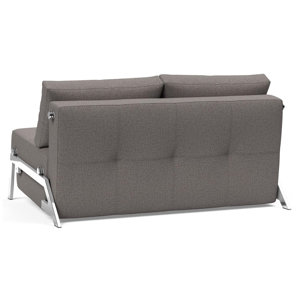 Cubed Queen Size Sleeper Sofa Bed With Chrome Legs