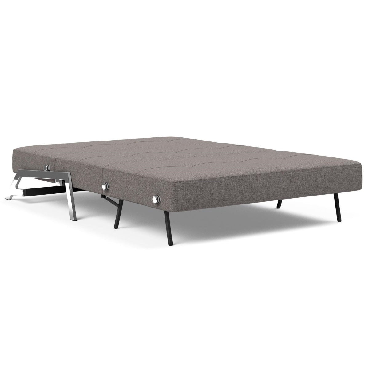 Cubed Queen Size Sleeper Sofa Bed With Chrome Legs