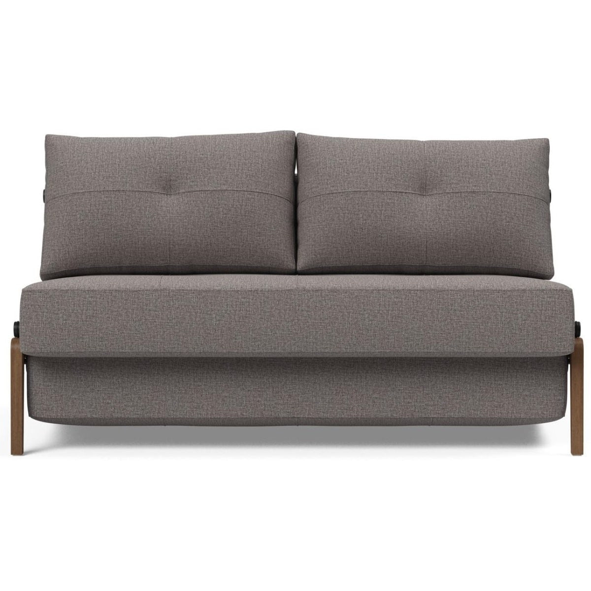 Cubed Full Size Sleeper Sofa Bed With Dark Wood Legs