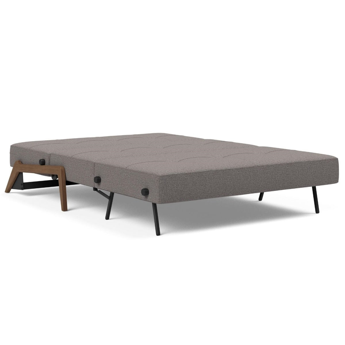 Cubed Full Size Sleeper Sofa Bed With Dark Wood Legs