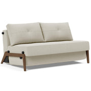 Cubed Full Size Sleeper Sofa Bed With Dark Wood Legs