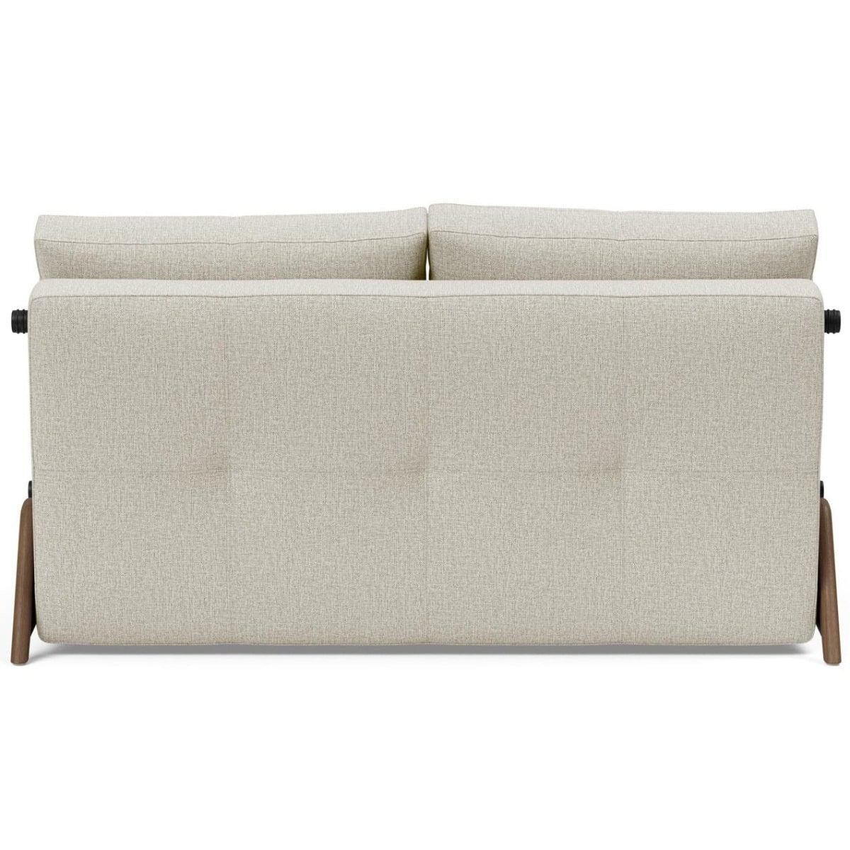 Cubed Full Size Sleeper Sofa Bed With Dark Wood Legs