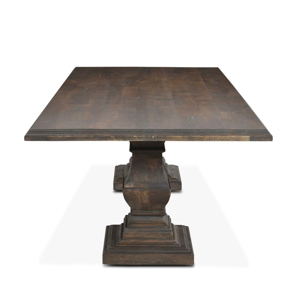 Nimes 98" Solid Wood Dining Table in Weathered Mango