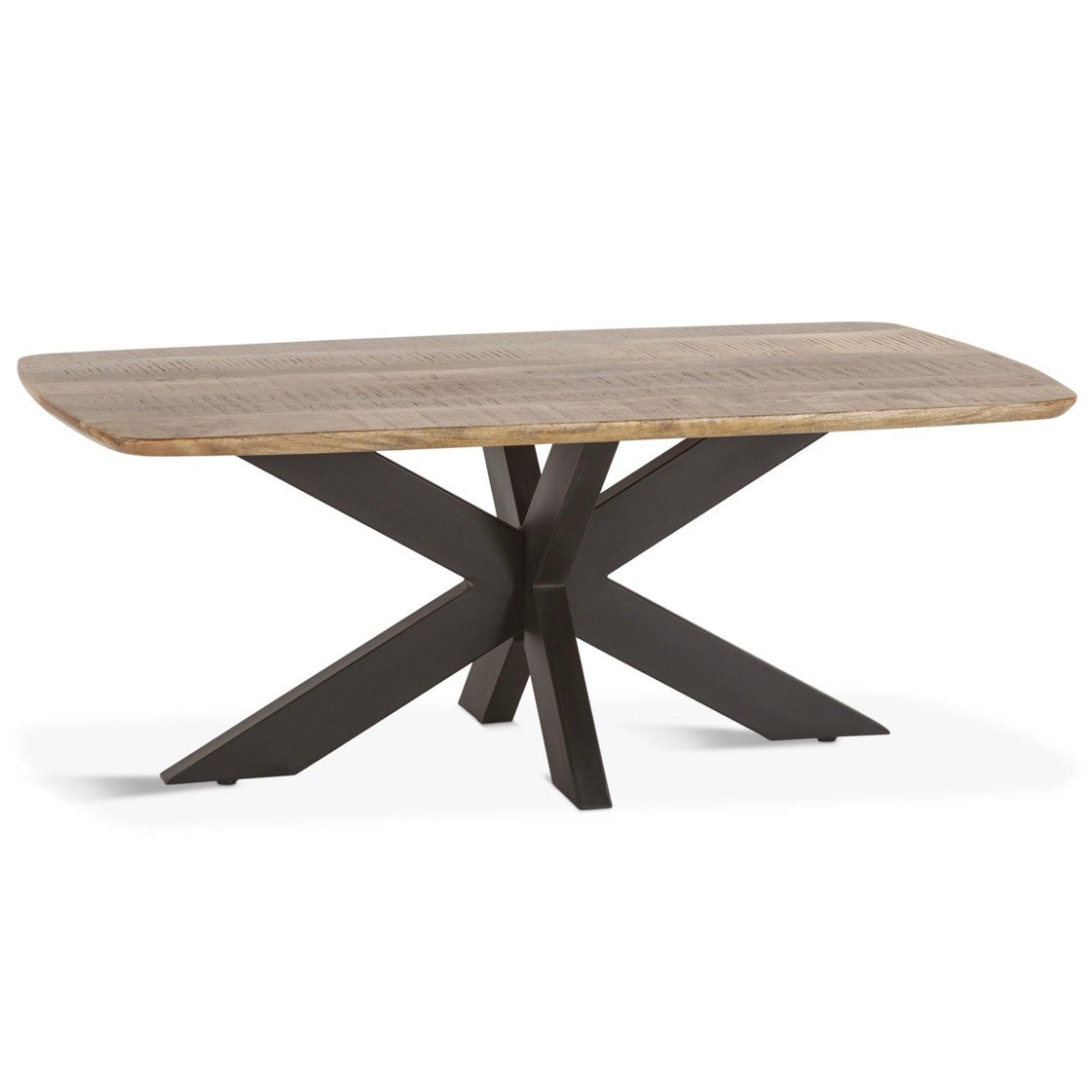 Rapallo Mango Wood and Iron Coffee Table Natural 46"