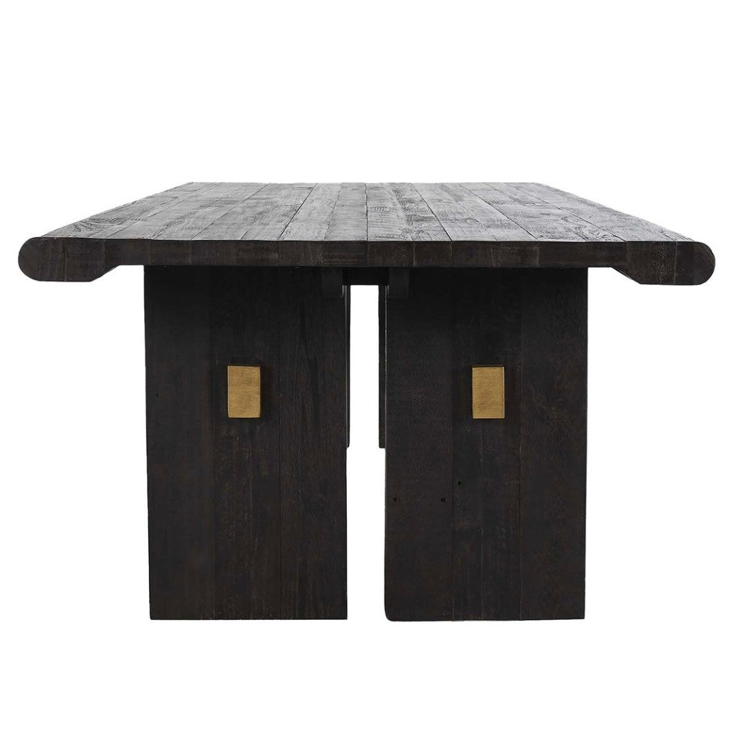 Larson 96" Reclaimed Wood Dining Table - Black