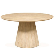 Casablanca 54" Round Dining Table in Natural White
