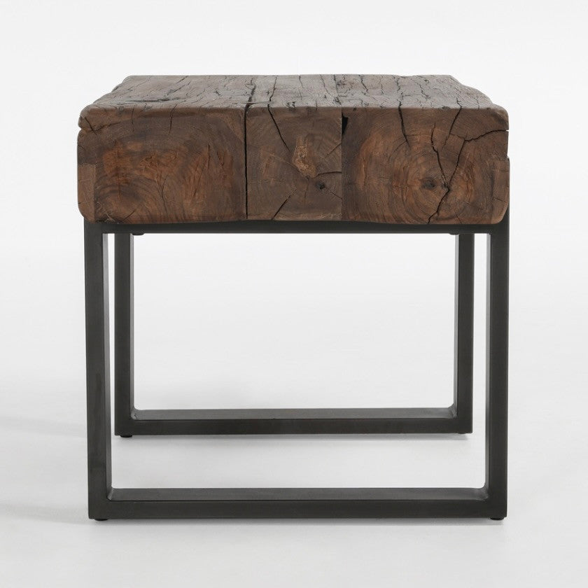 Devon Reclaimed Wood End Table 30"
