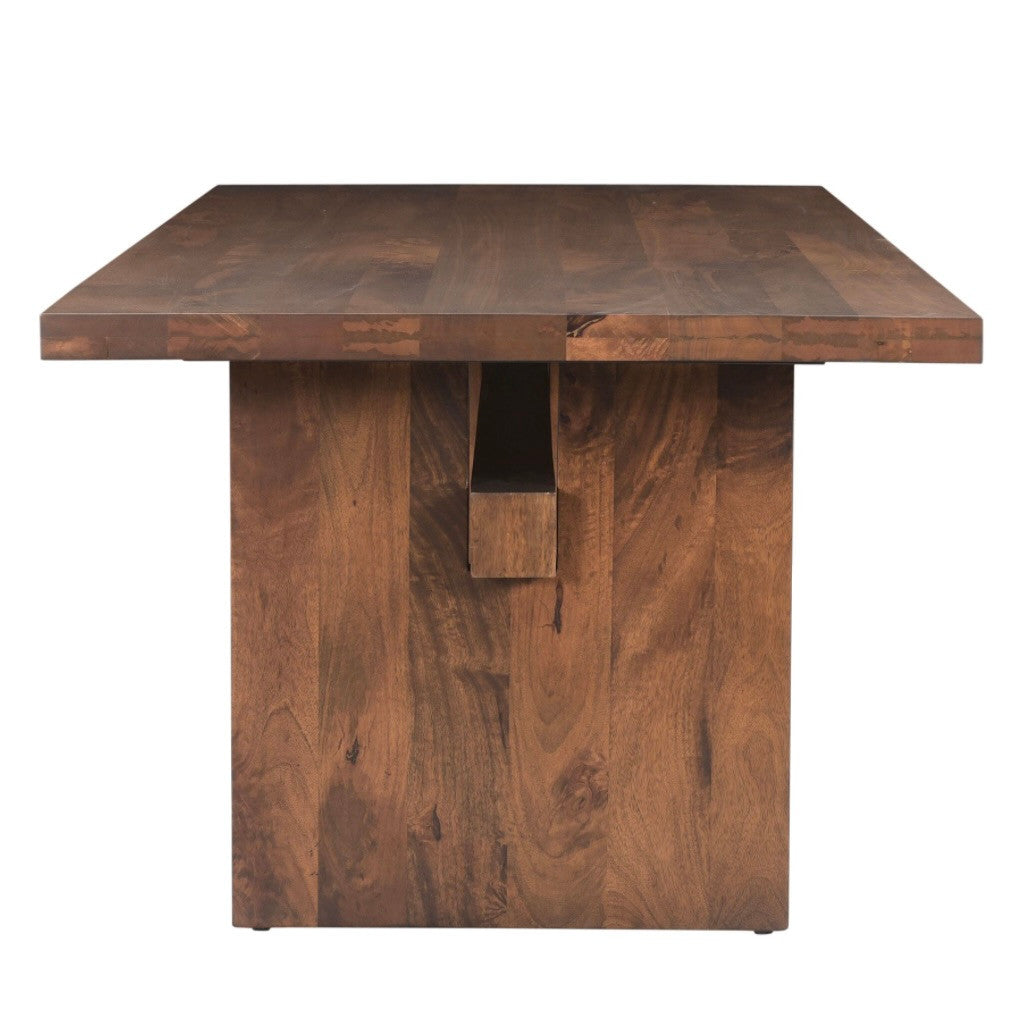 Zoey Contemporary Solid Wood Dining Table 82"