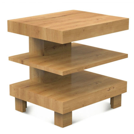 Alpine 24" Side Table in Natural Distressed Oak