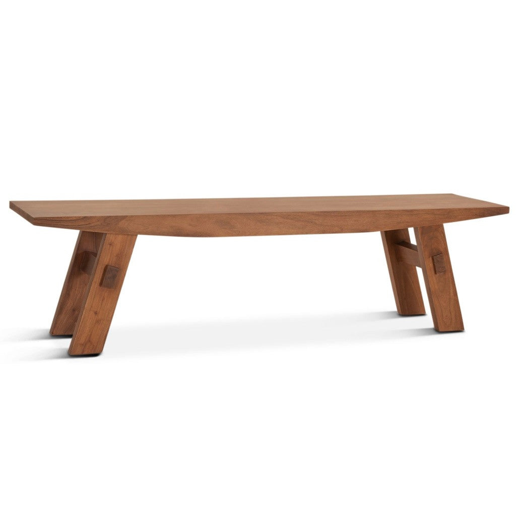 Chesapeake Mango Wood Bench Nutmeg 68"