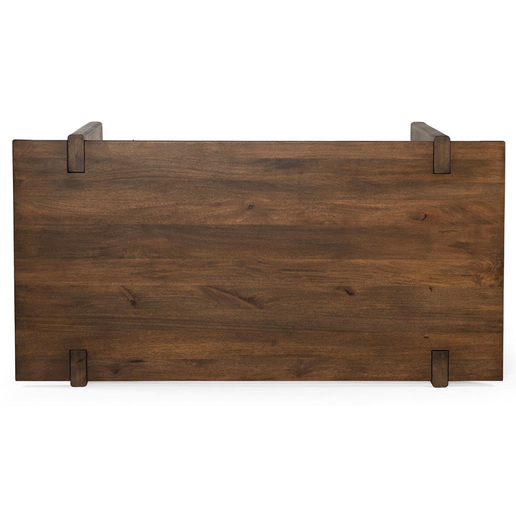 Oak Park Mango Wood Rectangular Dining Table Acorn Brown 72"