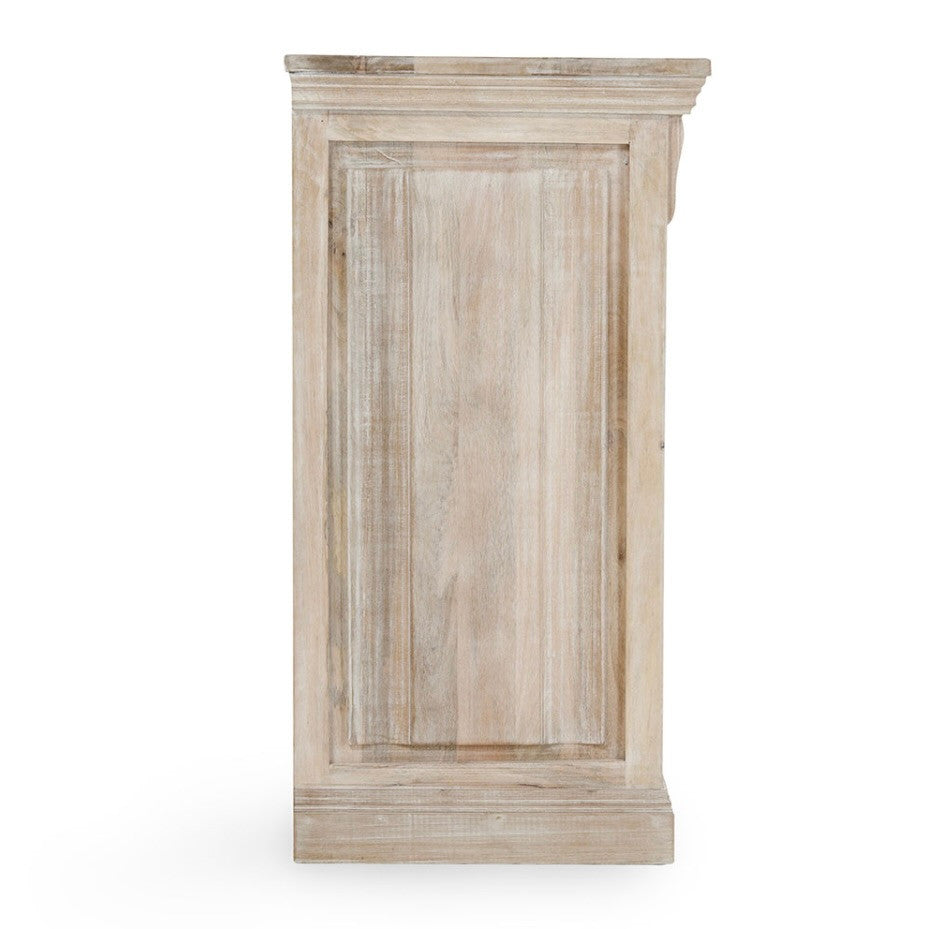 Adelaide 9-Drawer Mango Wood Dresser 70" Natural White Wash