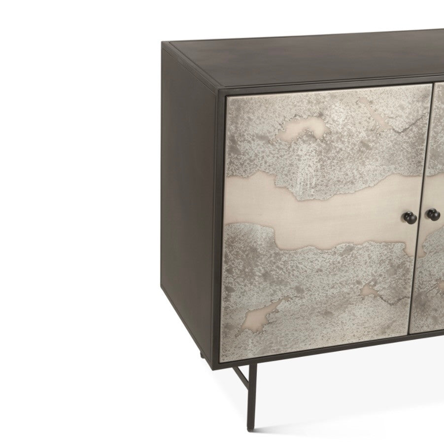Manchester 39" Bar Cabinet in Oxidized Black