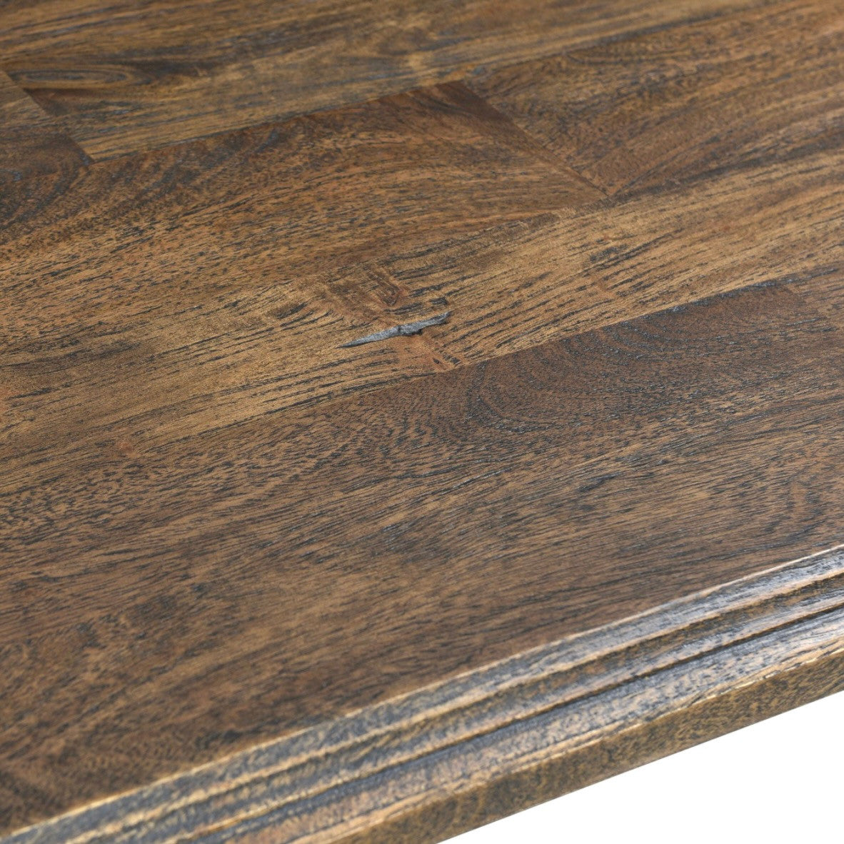 Nimes 98" Solid Wood Dining Table in Weathered Mango