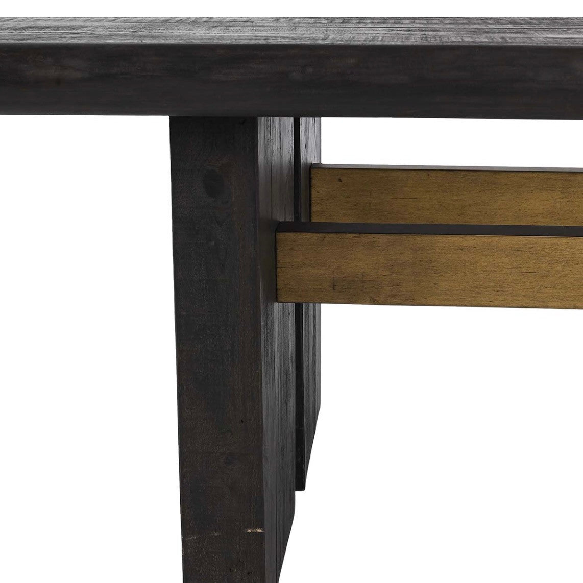 Larson 96" Reclaimed Wood Dining Table - Black