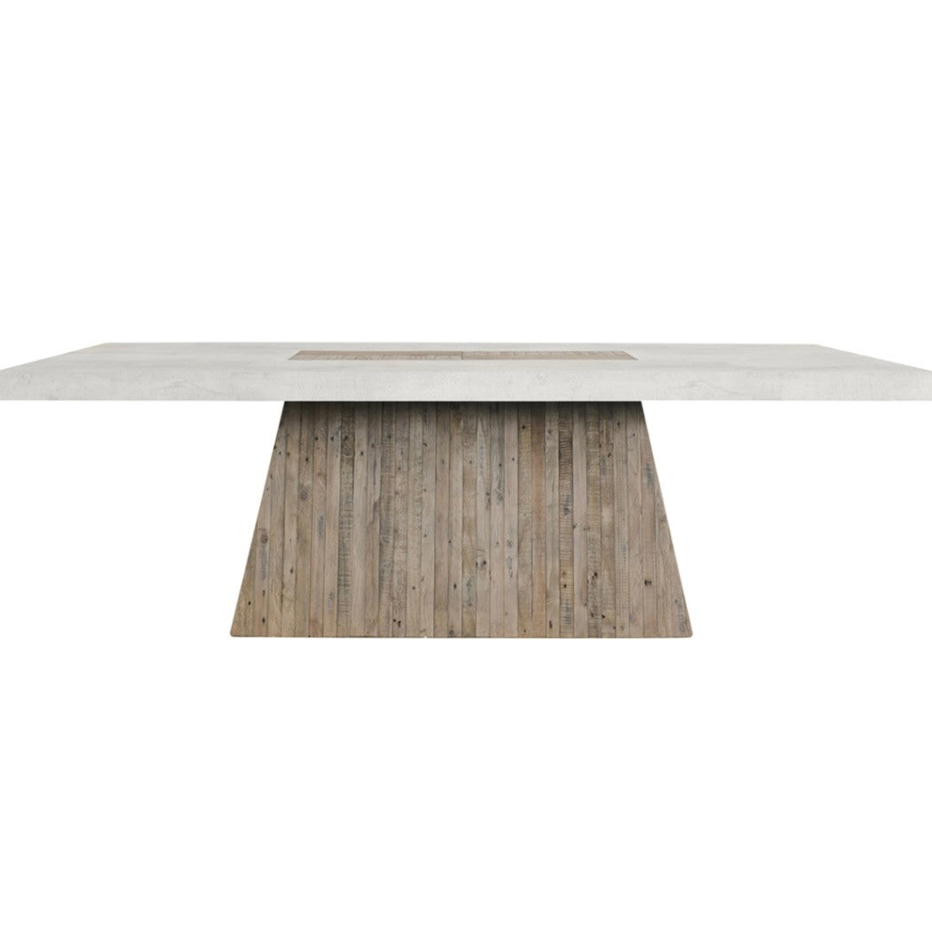Grange Reclaimed Wood and Concrete Dining Table 94"