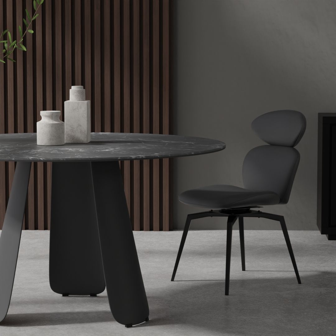 ANTLER Dining Chair Swivel Biscotti