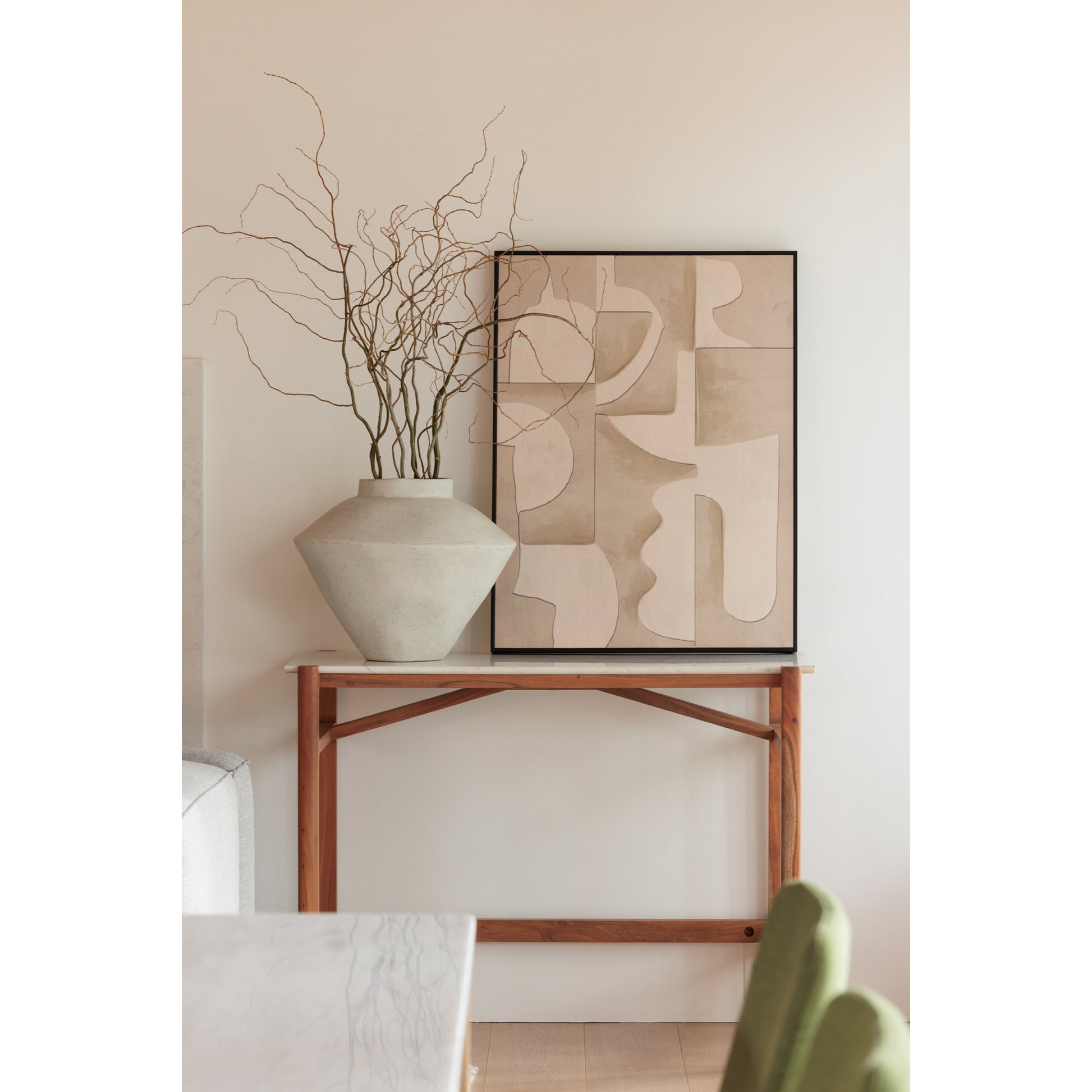 Raja Medium Decorative Vessel White by Moe's Home Collection - view 6