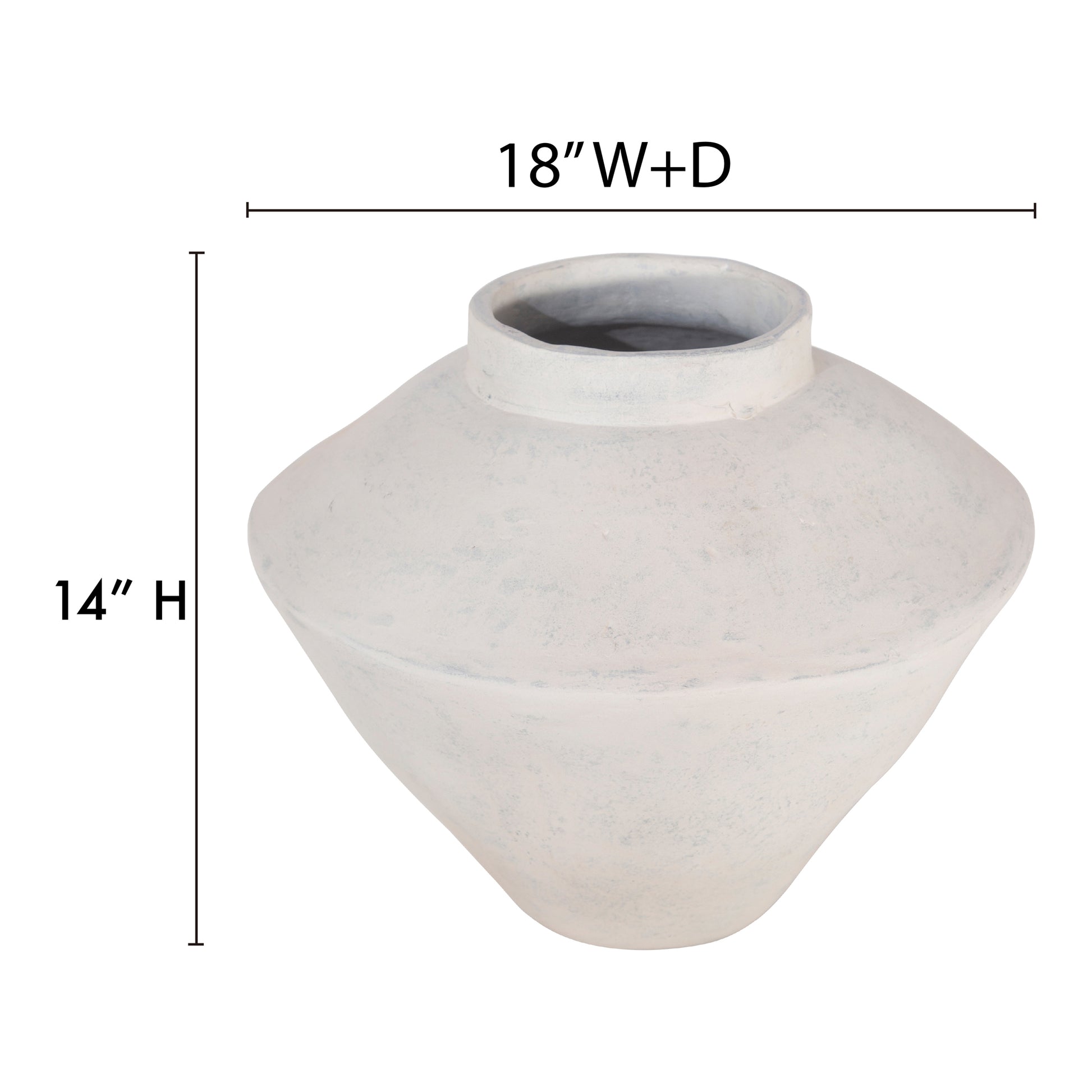 Raja Large Decorative Vessel Beige by Moe's Home Collection - view 9