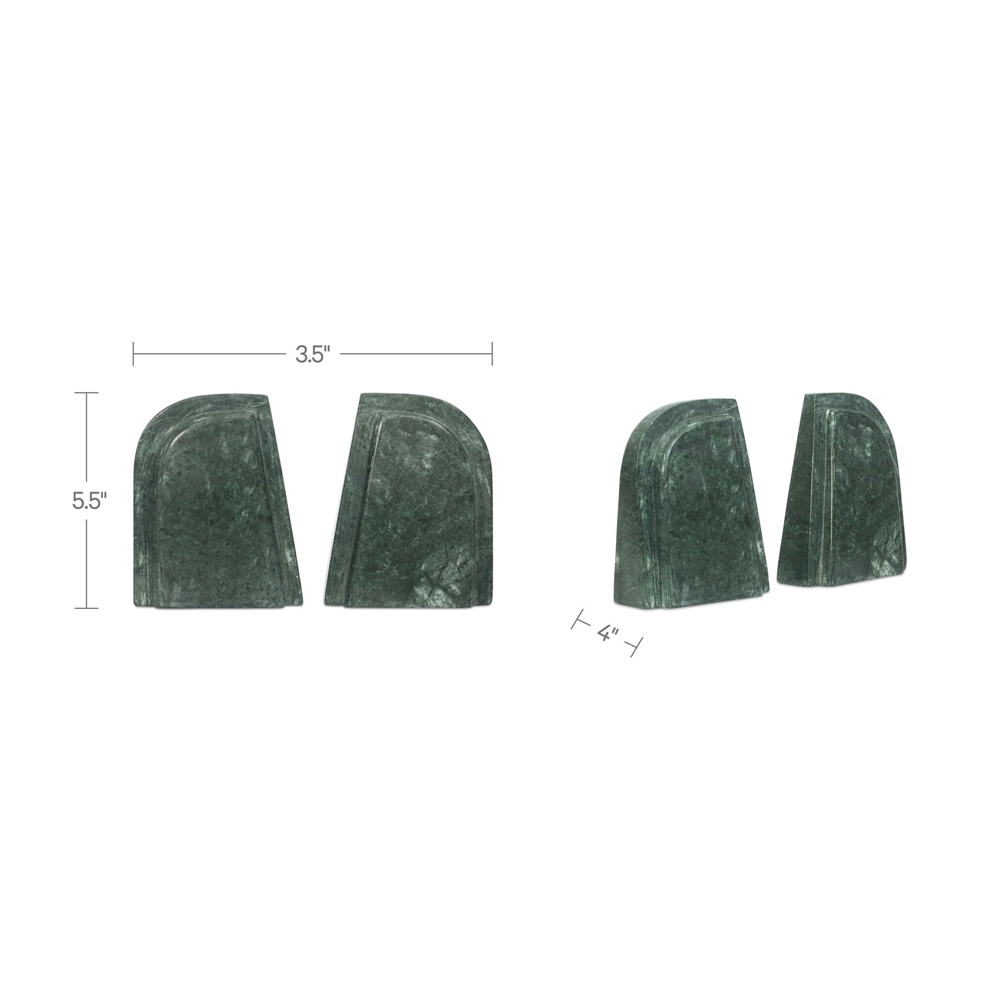 Zane Marble Bookends-Set Of 2 by Moe's Home Collection - view 3