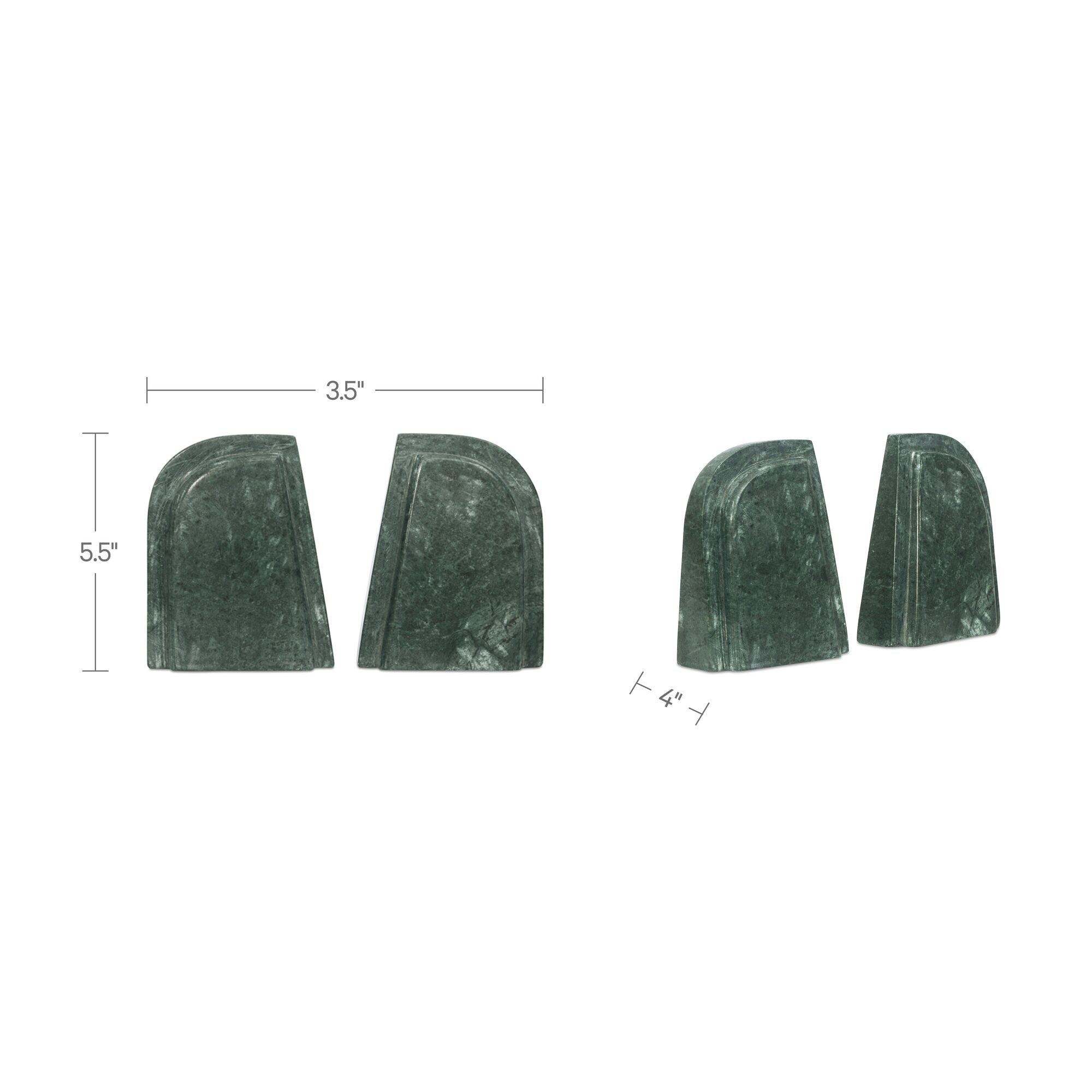 Zane Marble Bookends-Set Of 2 by Moe's Home Collection - view 3